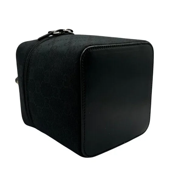 Gucci Tom Ford Era Vintage Monogram Box Vanity Bag in Black - Picture 7 of 10